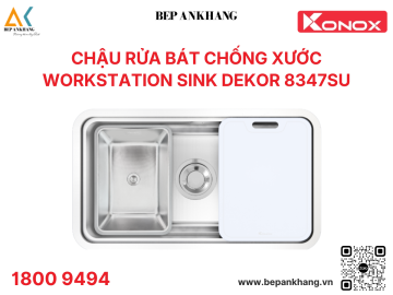 Chậu rửa bát chống xước Workstation Sink Dekor 8347SU